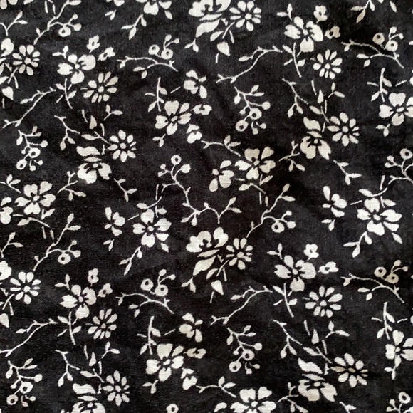 Madewell Floral Black and White Button Shirt XXS - Picture 2 of 8